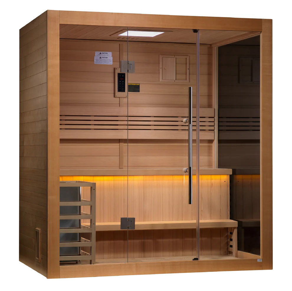 Forssa Traditional Steam Sauna (3-Person Indoor or Covered Patio)   