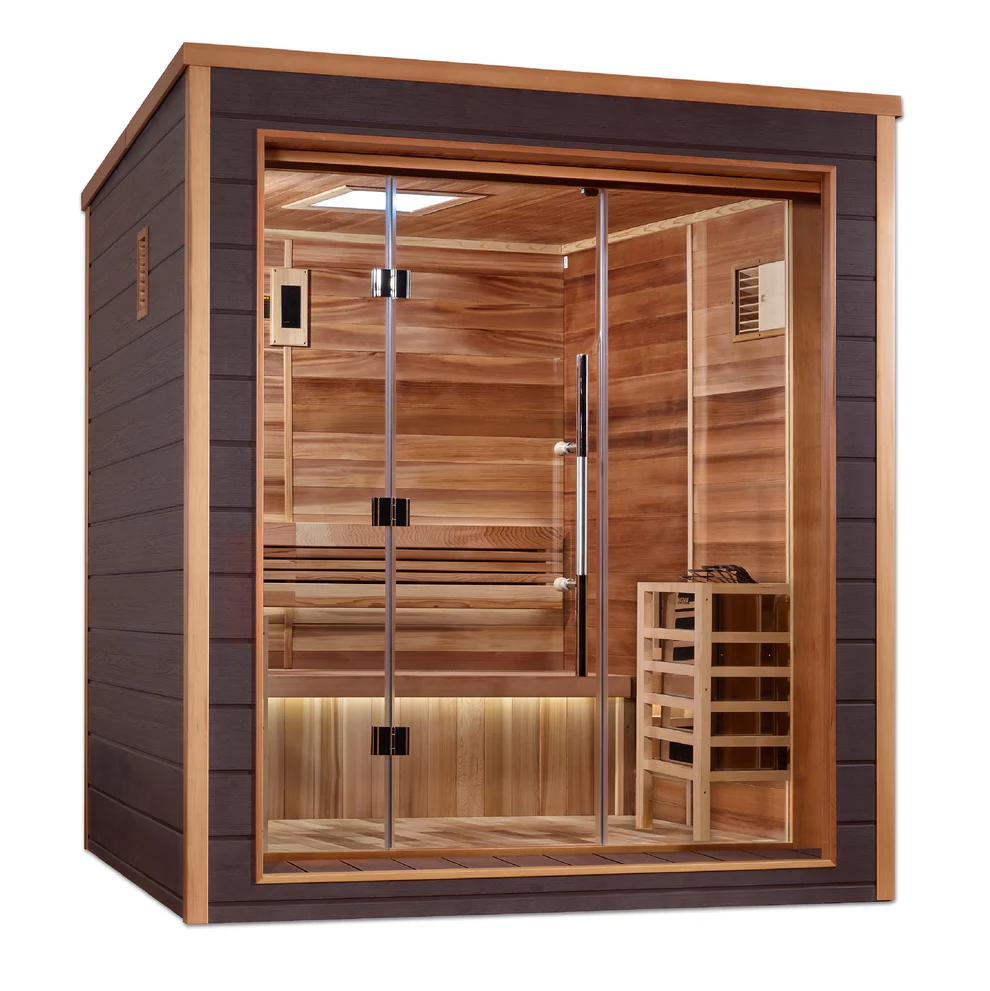 Drammen Traditional Steam Sauna (3-Person Outdoor-Indoor Model)    